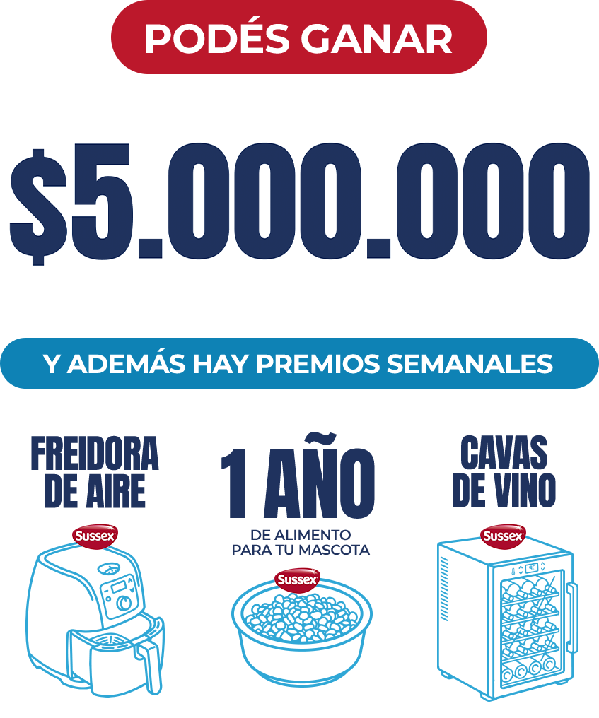 Podés ganar $5.000.000